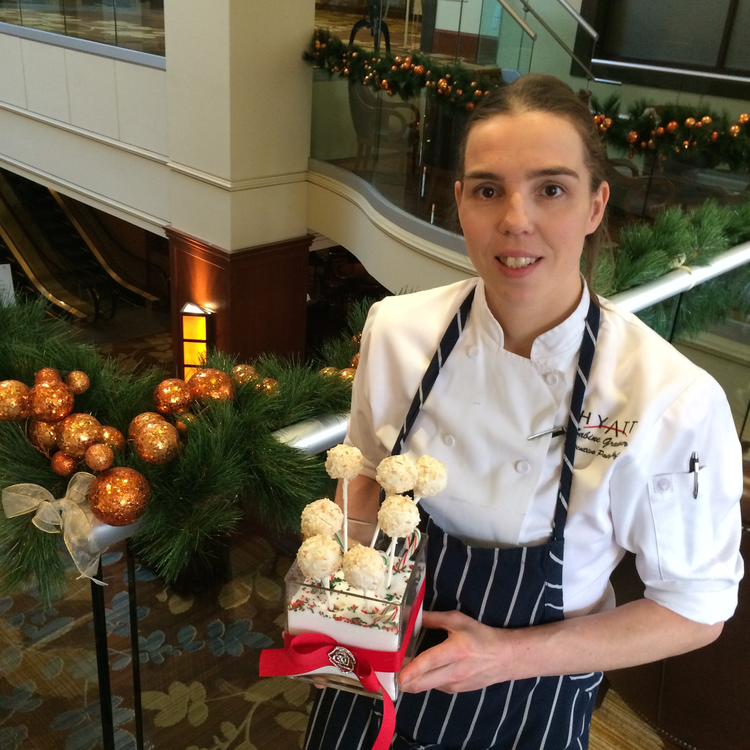 chef Gradauer is getting ready to welcome 800 guests to the Calgary Hyatt Regency's Christmas Day brunch - photo - Karen Anderson