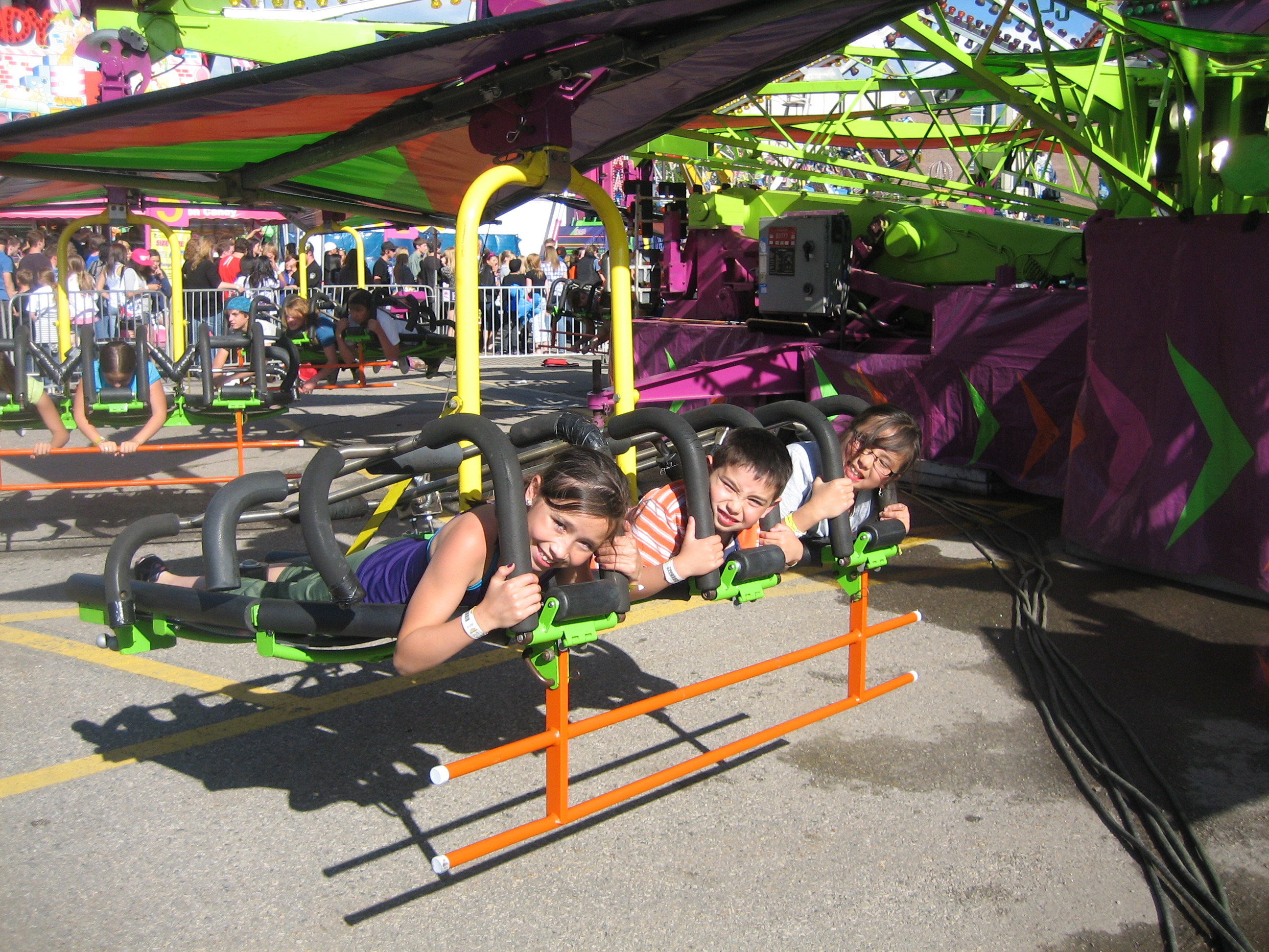 there's always an exciting new ride for the kids - photo - Karen Anderson