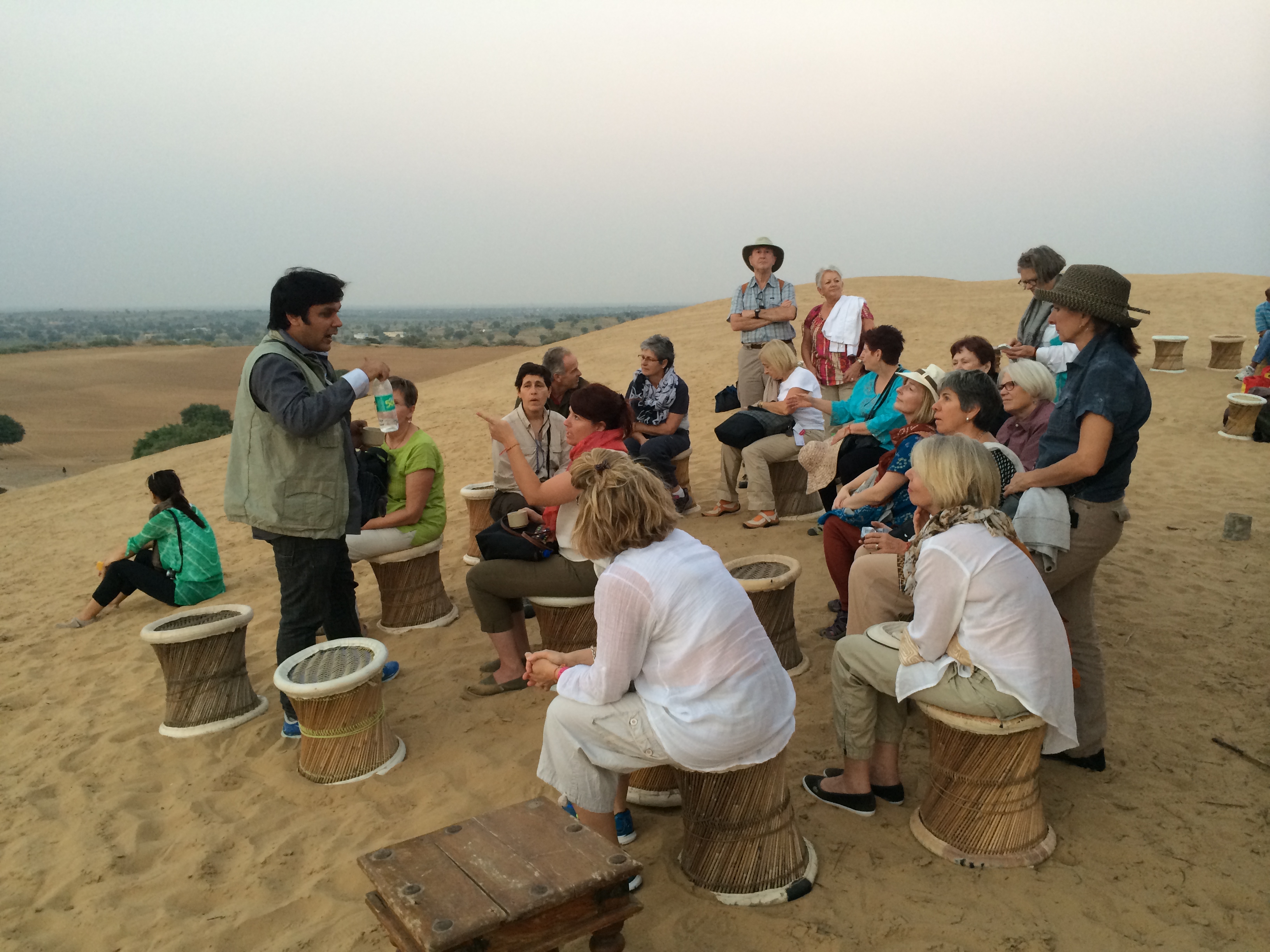 chai on the dunes in Rajasthan - photo - Karen Anderson