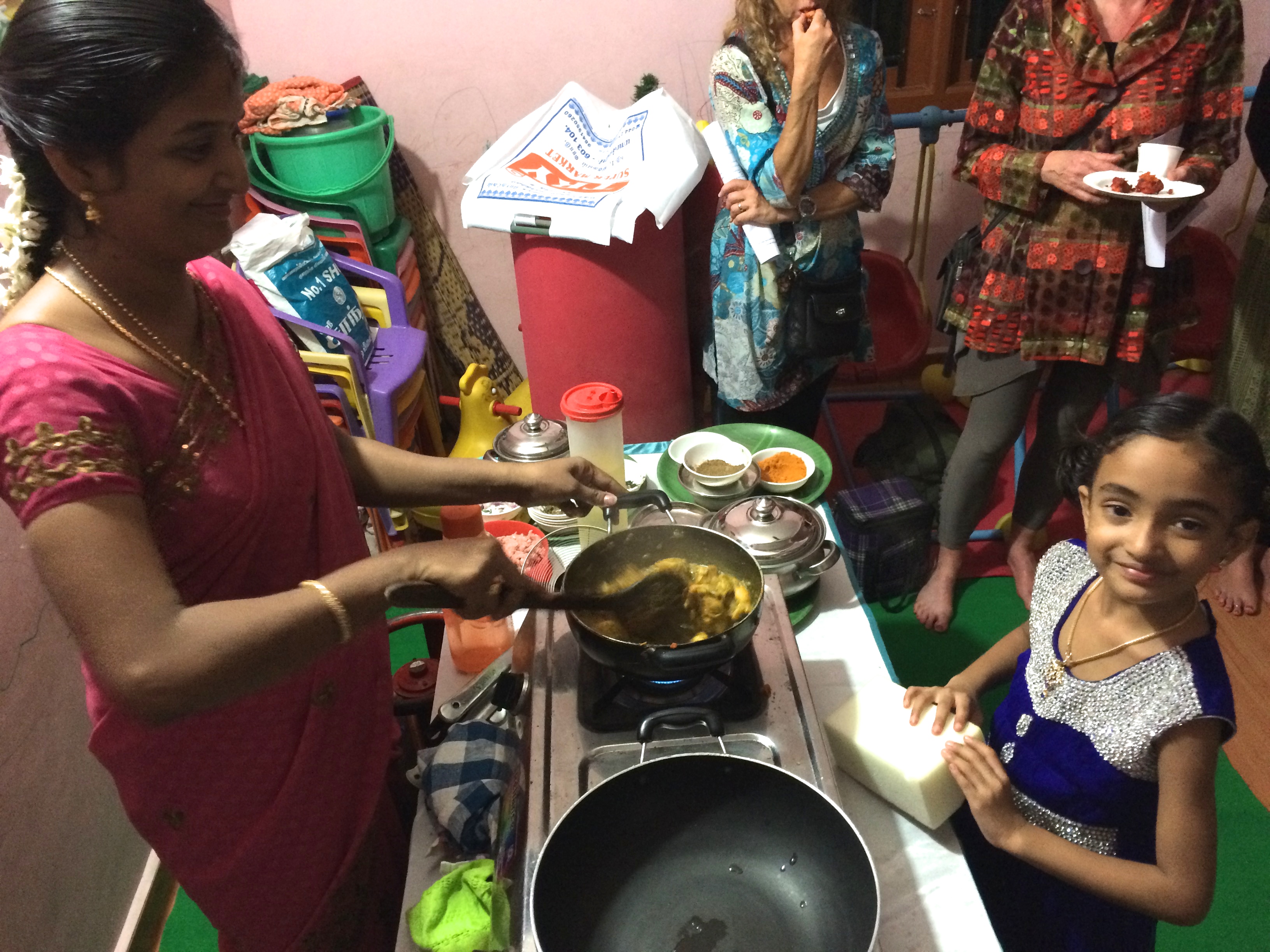 cooking with my friend Julie in Tamilnadu - photo - Karen Anderson