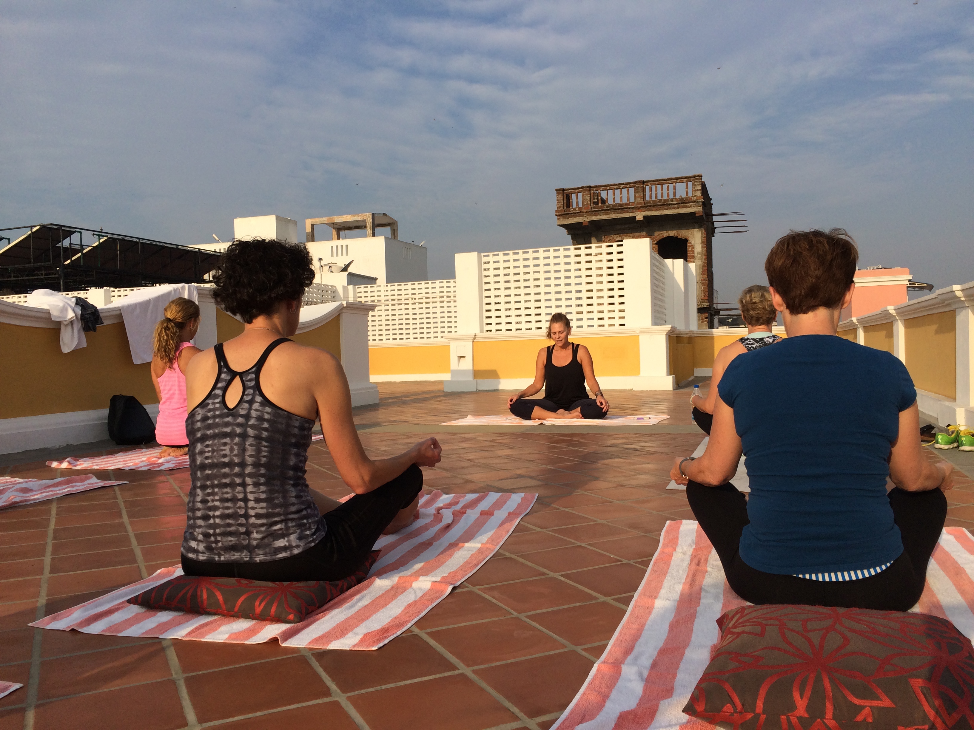 yoga with JoJo - Pondicherry - photo - Karen Anderson