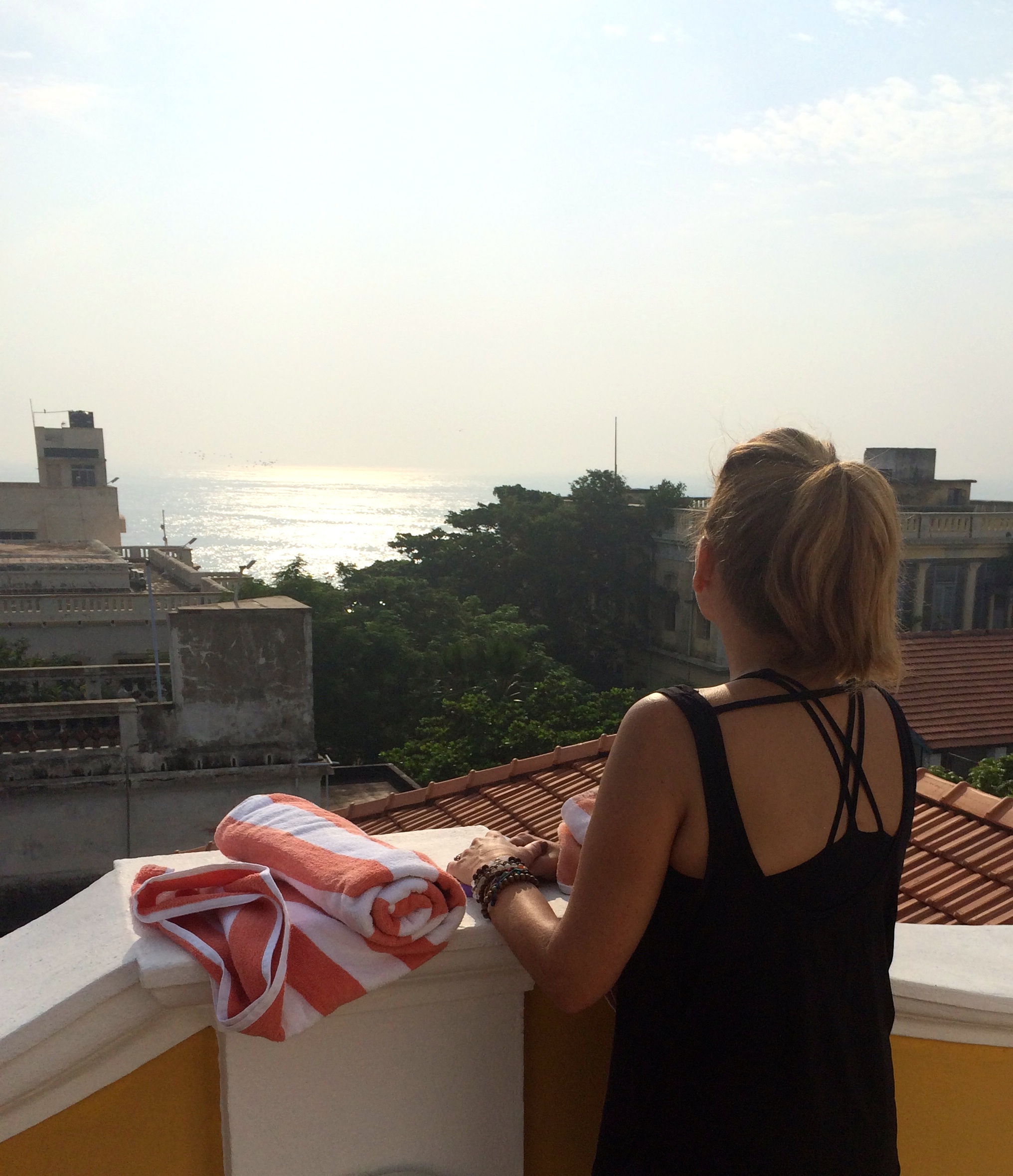 JoJo Brooks - a serene moment after morning yoga practice - photo - Karen Anderson