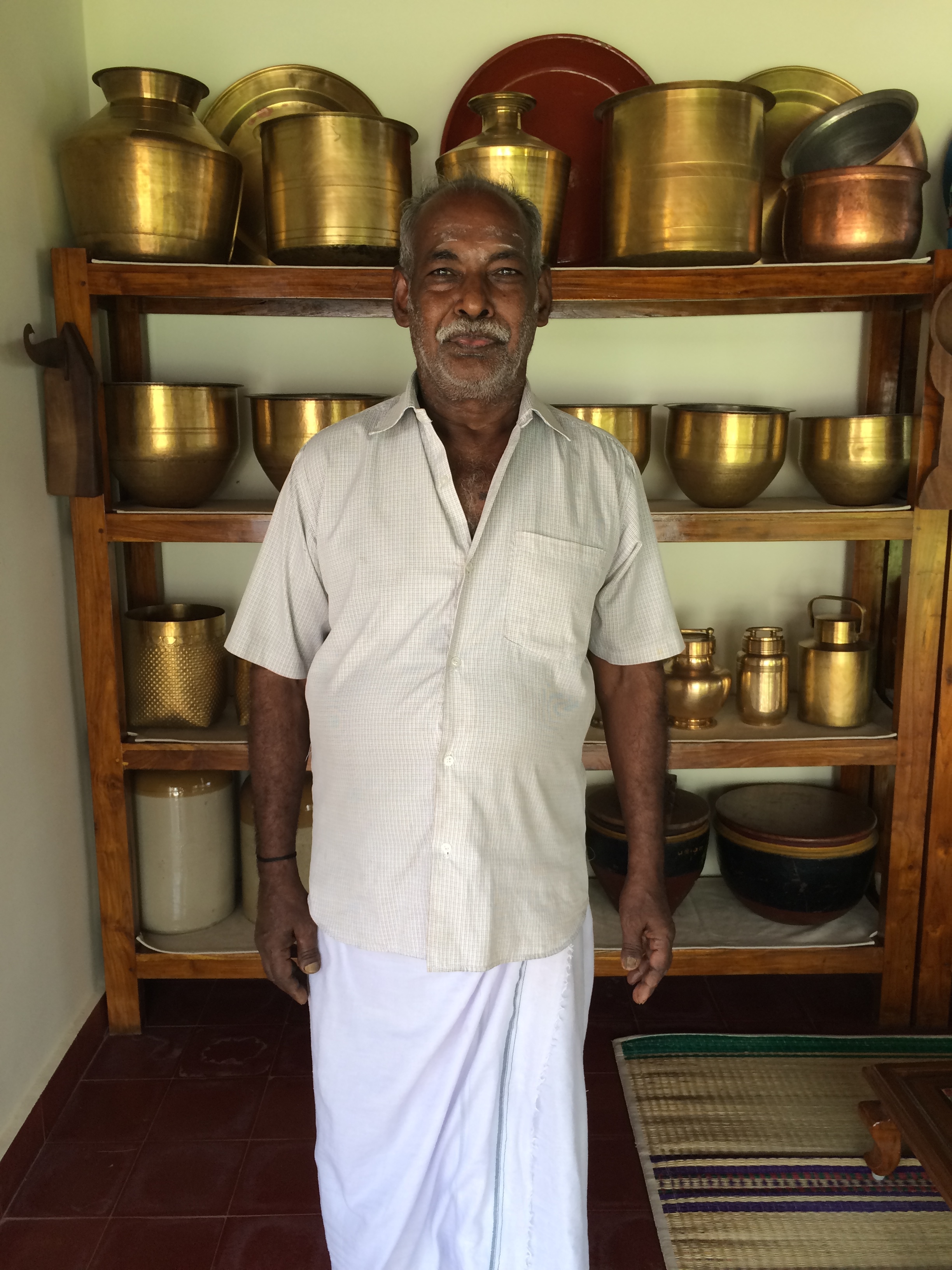 Kruppiah - cooking in Chettinad for over 50 years - photo - Karen Anderson
