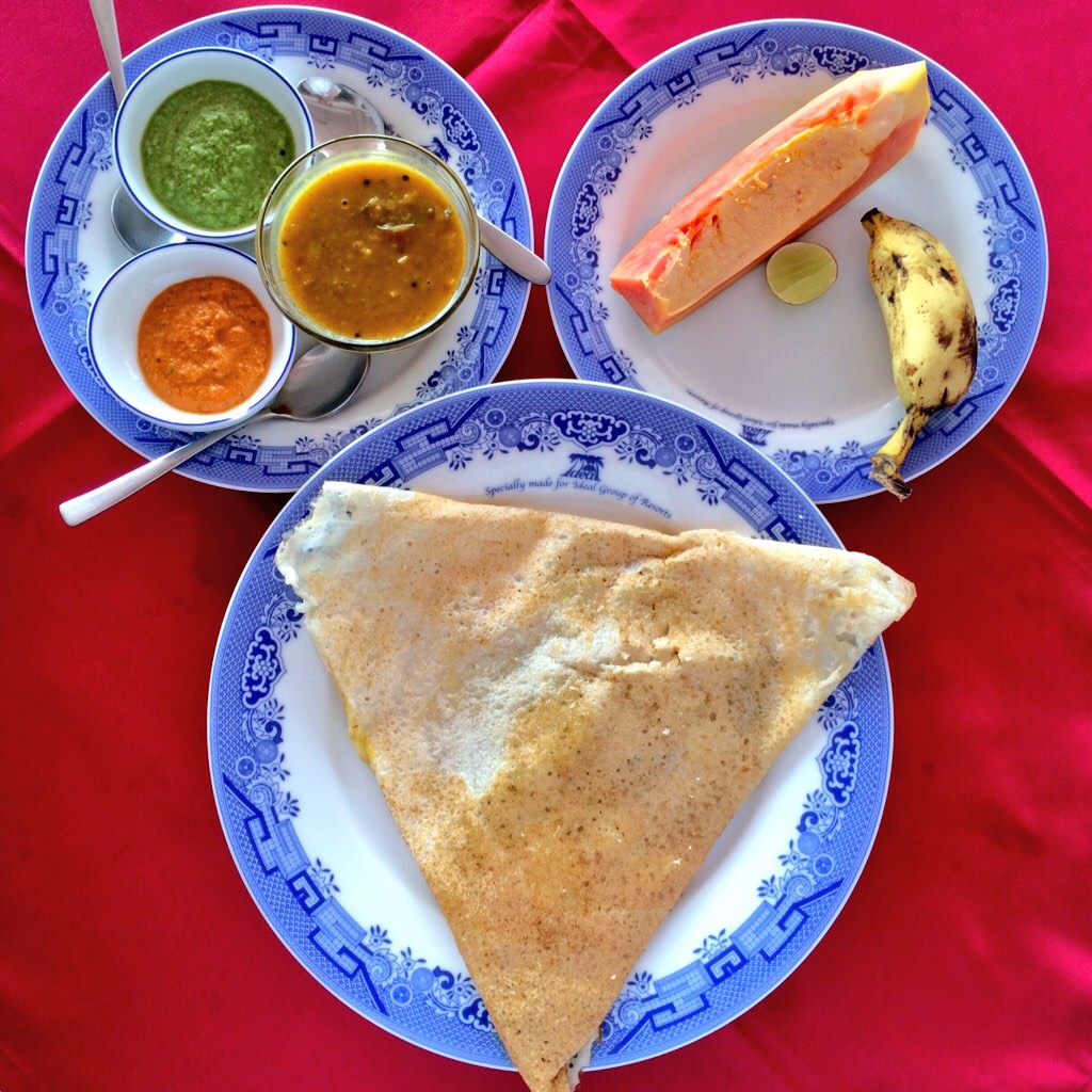 masala dosa breakfast in South India - @savouritall