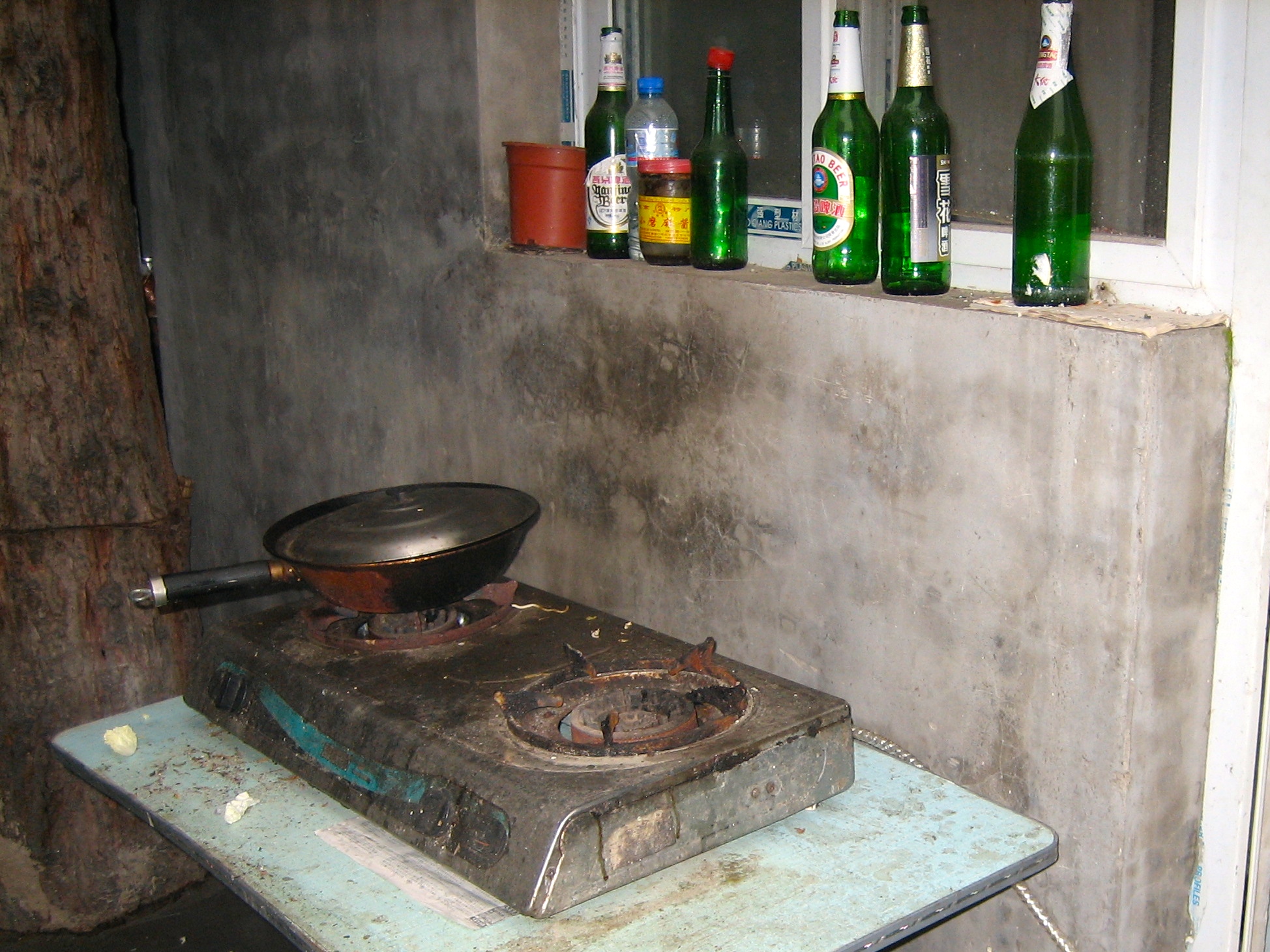 The most humble of kitchens in China will have a work - photo credit - Karen Anderson