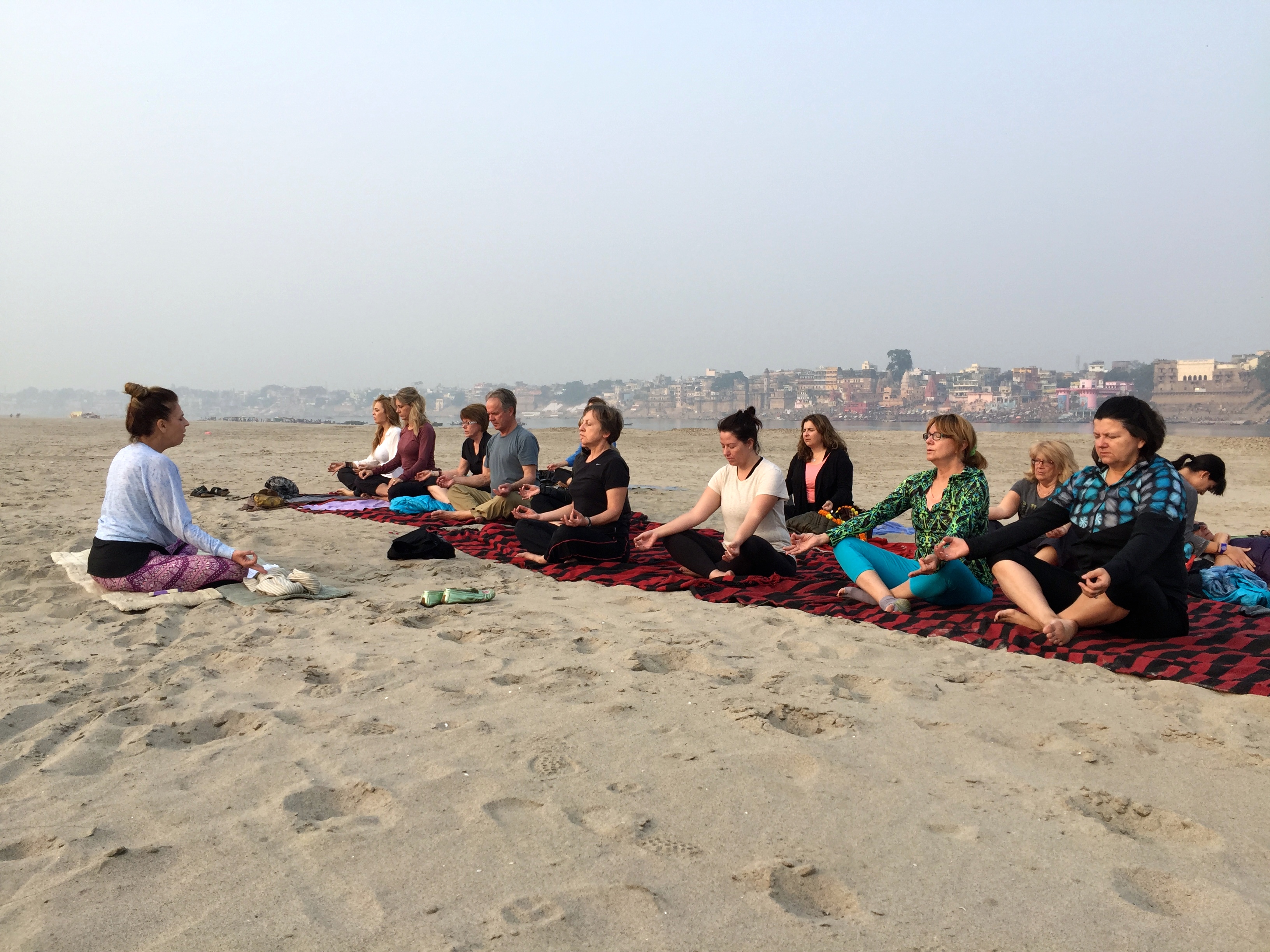 Feeling at OAM in Varanasi - photo credit - Karen Anderson @savourit all