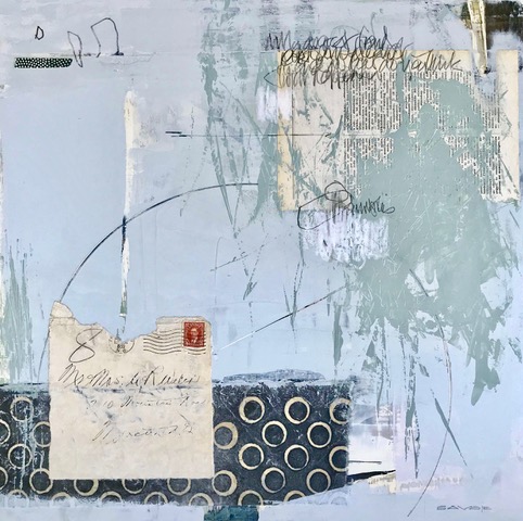 Canada Post 1939 - an abstract painting by Louise Savoie