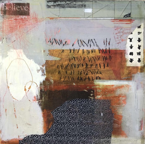 Believe - an abstract painting by Louise Savoie