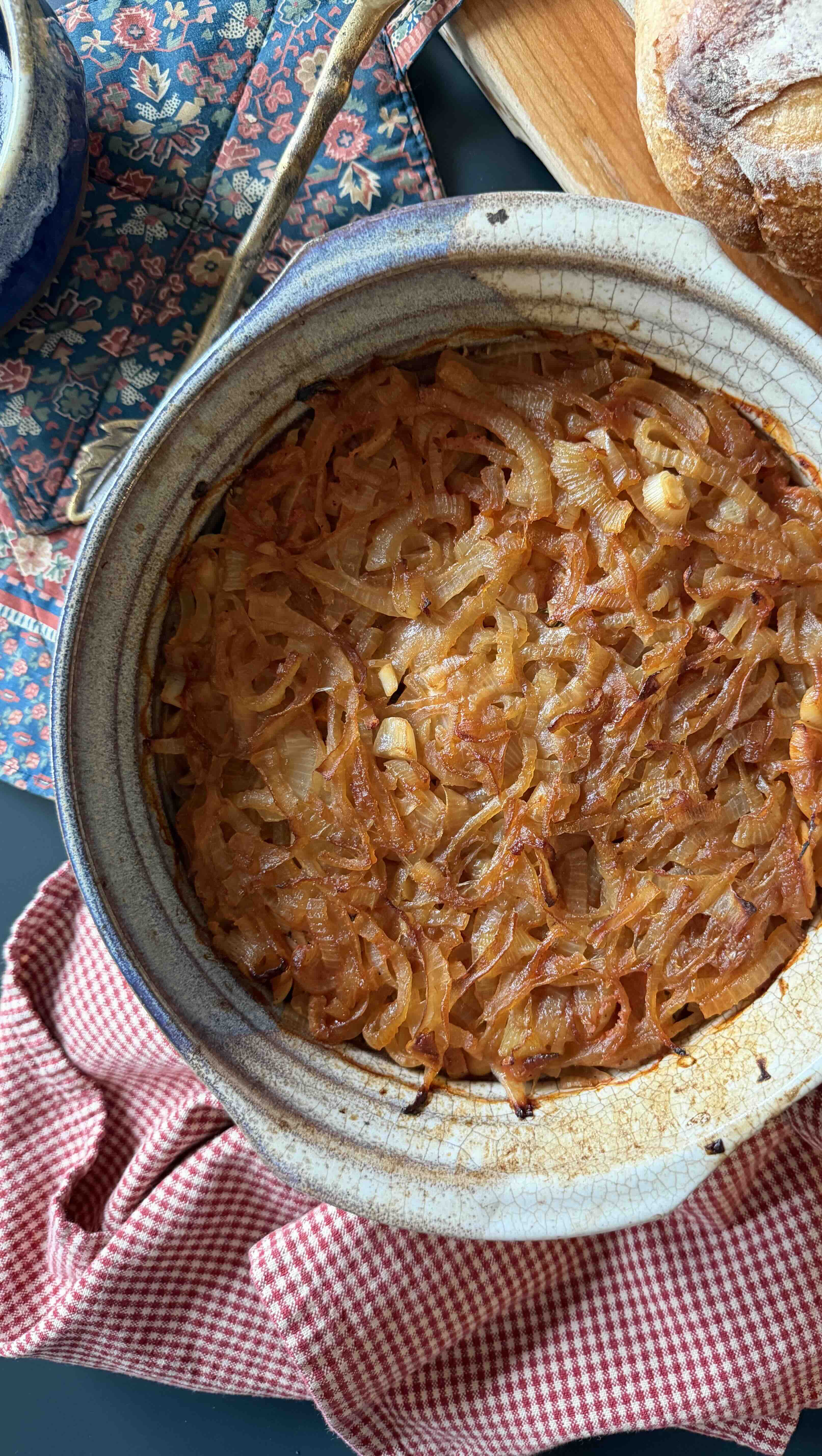 cooked chickpeas in a casserole dish