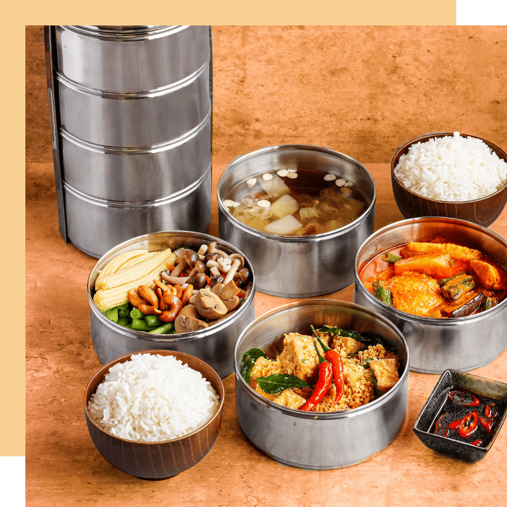 Healthy home-cooked tingkat delivery service in singapore