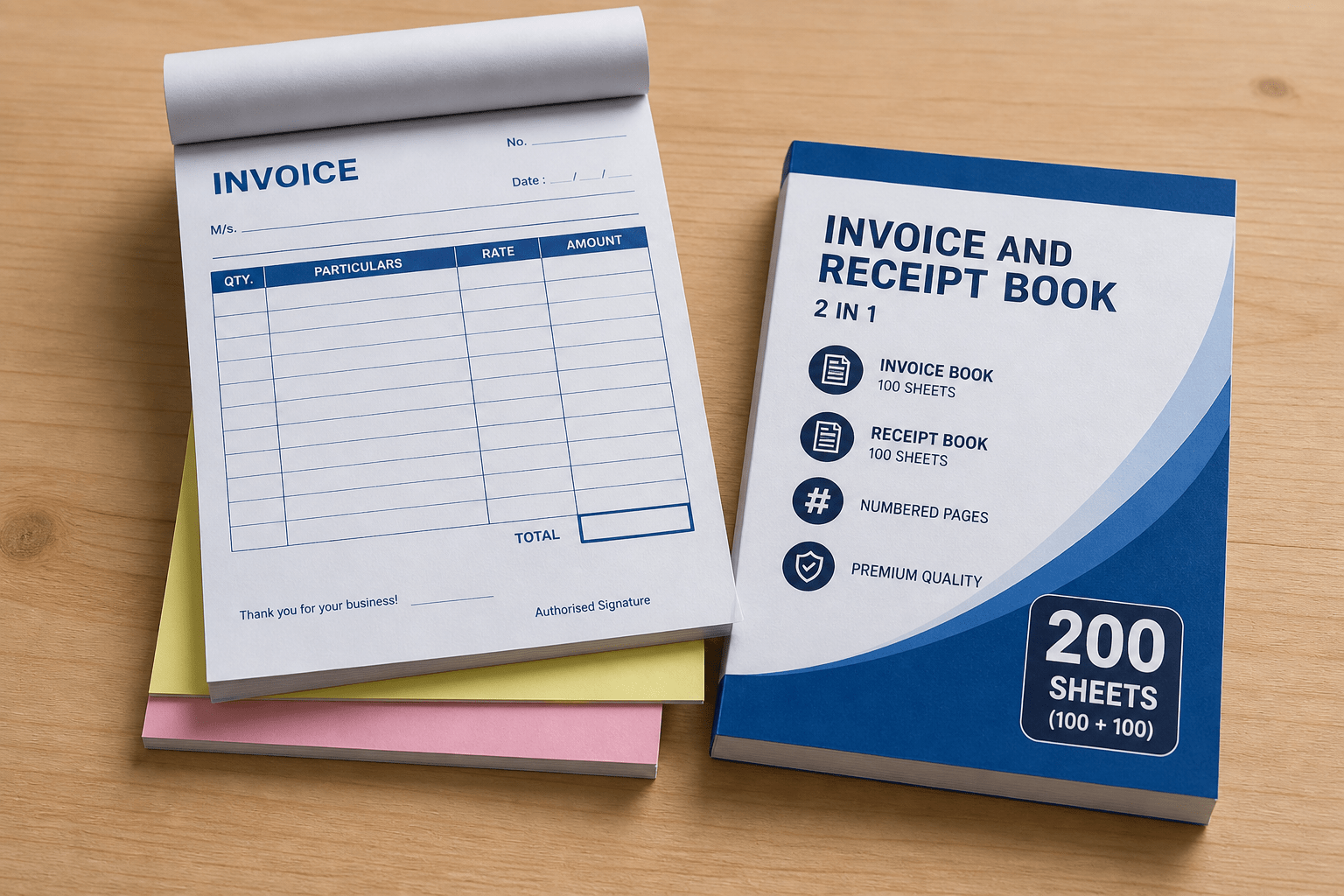 INVOICE AND RECEIPT BOOK