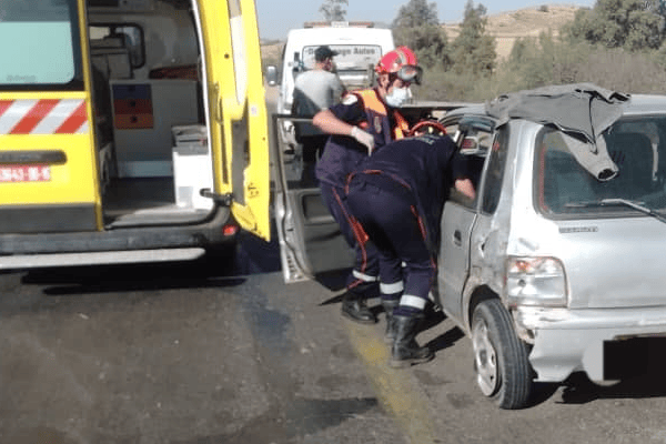4 جرحى في حادث مرور خطير بالطريق السيار بالشلف