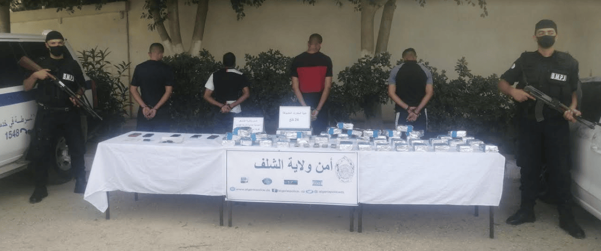 تفكيك شبكة وحجز 24 كلغ “كيف معالج” بالشلف