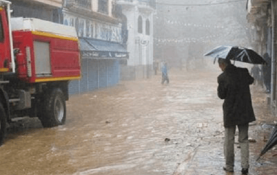 نشرية خاصة للأرصاد الجزية و تنبيه من أمطار رعدية غزيرة
