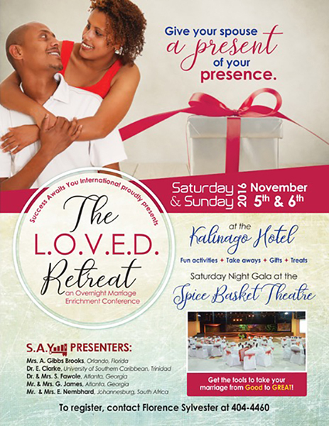 S.A.Y. Grenada 2016 - The L.O.V.E.D. Retreat