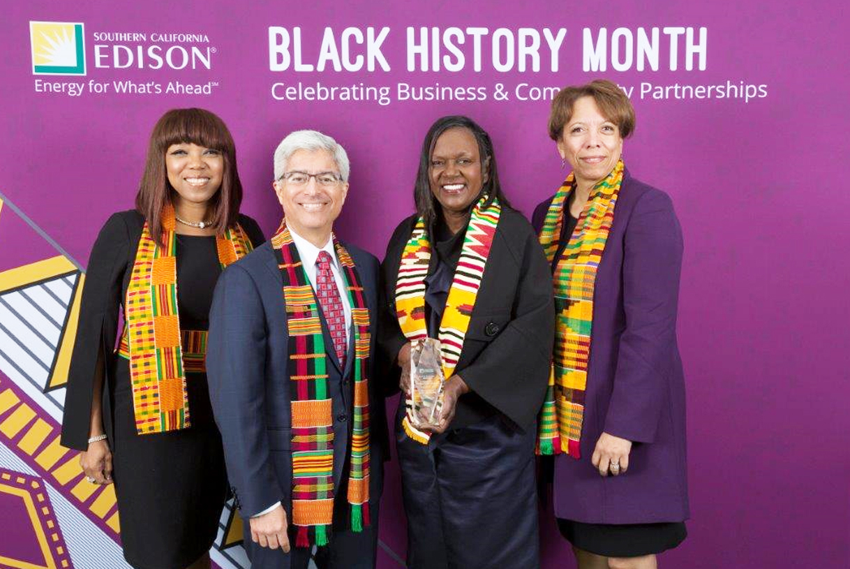 Doris Robinson, second from right, executive director., The CSULB-LBUSD Math Collaborative.