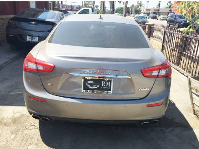 The damage intentionally inflicted to the vehicle (seen above) to make it appear as though a hit-and-run accident occurred was so strong the side air bag inside the vehicle deployed.