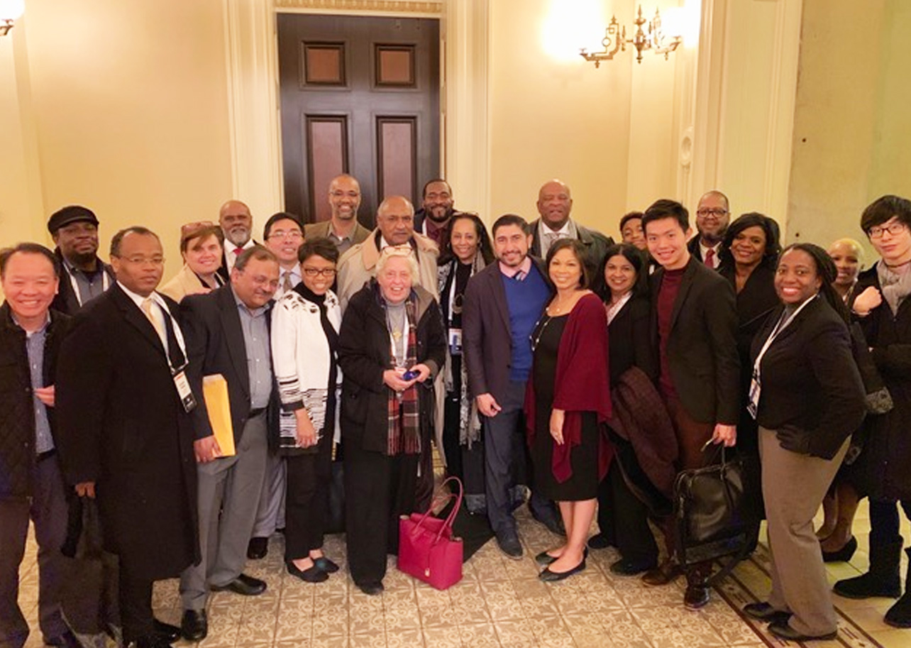 Ethnic media representatives from around the state at the State Capitol for CNPA annual conference