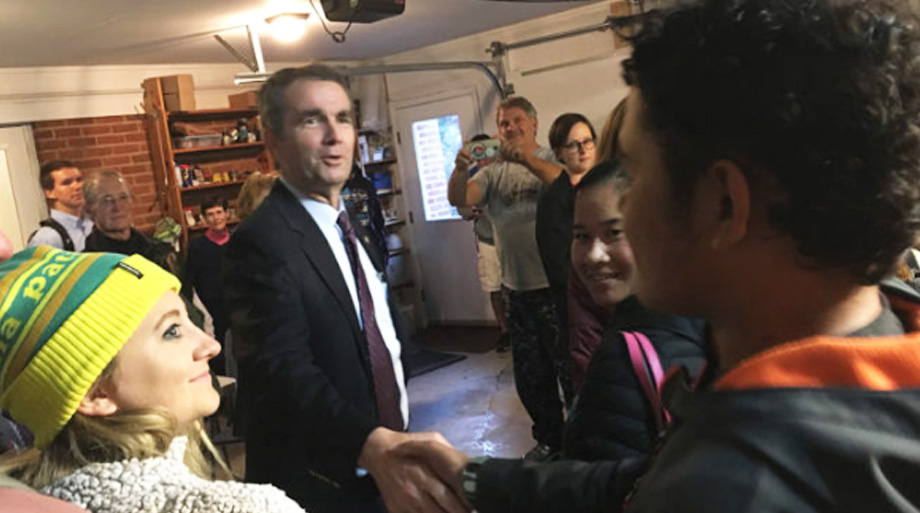 Ralph Northam meeting with volunteers in Blacksburg, VA (2017).