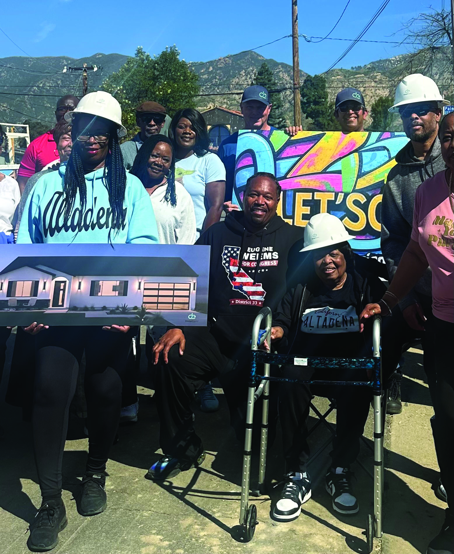 Community Leaders Eugene Weems, and Abe Roy the founder of Design Equity Homes #LETSGOHOME, Unite to Help Rebuild Neighborhoods Lost in the Eaton Fire 