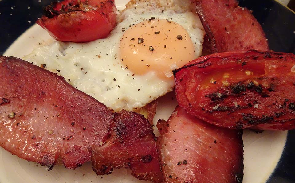 Gary likes his eggs fried and with English muffins...