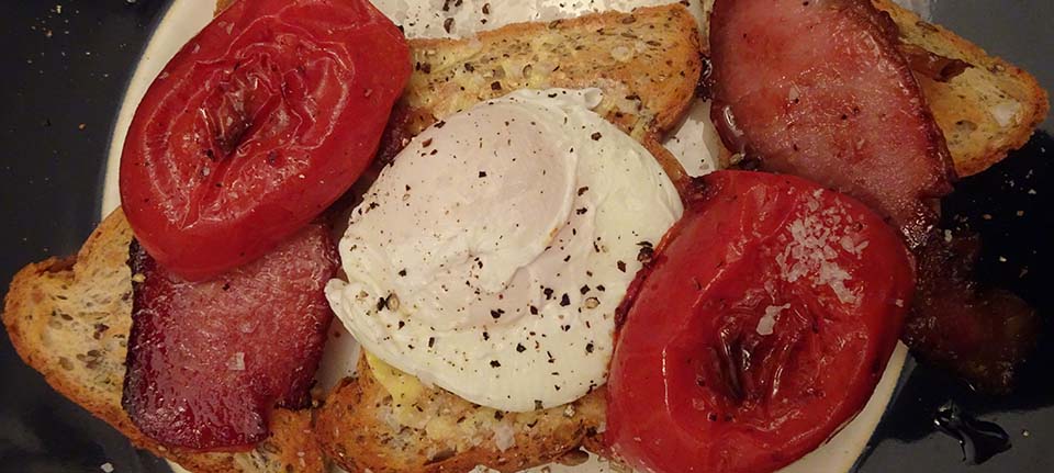 I like my eggs poached and with toast...