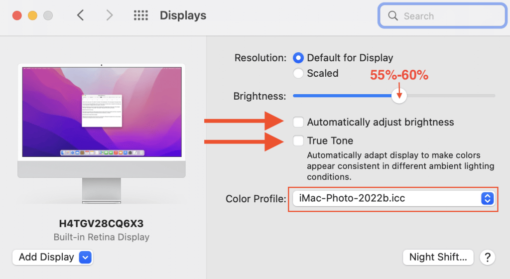 Selecting Monitor Profiles – SBCC Photography