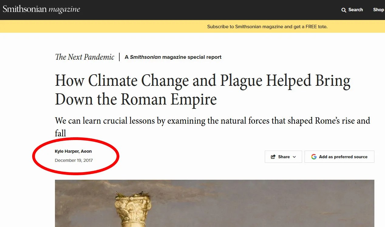 How Climate Change and Plague Helped Bring Down the Roman Empire, published in 2017 | We Have Always Existed | Transgender History