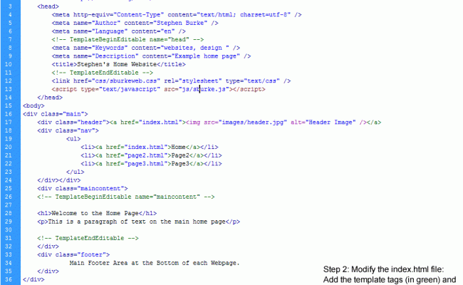 Build & Manage Websites With Dreamweaver Templates | Miscellaneous Items