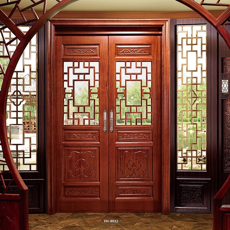Hs Yh8032 China Wood Doors Design Interior Stained Glass Insert Modern Wooden Door View China Wood Interior Door Hanse Product Details From Foshan Hanse Industrial Co Ltd On Alibaba Com