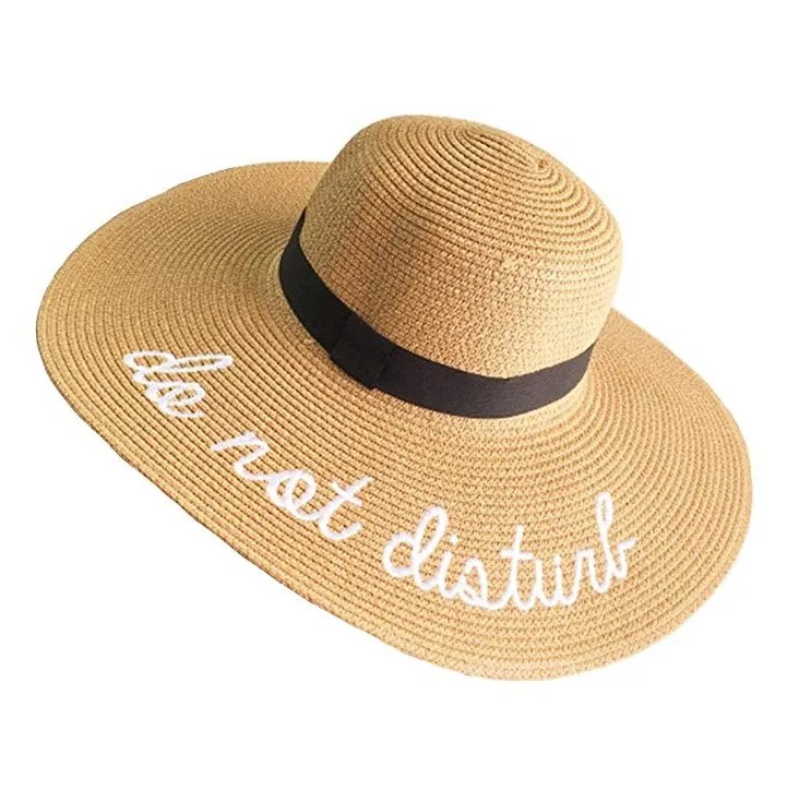 All able to be customized online. Embroidery Letters Sun Summer Hat Wide Brim Custom Logo Straw Hat Do Not Disturb Beach Women Hats Buy Do Not Disturb Beach Hats Women Hats Beach Hats Product On Alibaba Com