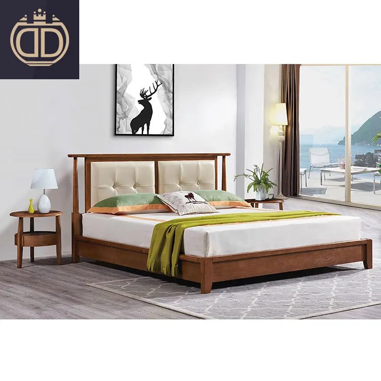 Fancy Sample Solid Wood Frame King Size Double Bed Models Soft Padded Headboard Adult Simple Wooden Double Designs Bed Buy Wooden Bed Wooden Beds Models Adult Simple Wooden Double Bed Designs Product On