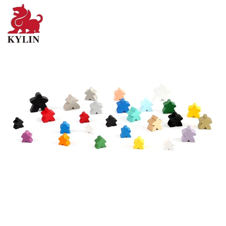 Figuras De Madera De Diseno De Forma Personalizada Plato Miniaturas Jugador Meeple Para Piezas De Juego De Mesa Buy Juego De Accesorios De Piezas De Juego Con Colores Personalizados Surtido Mixto