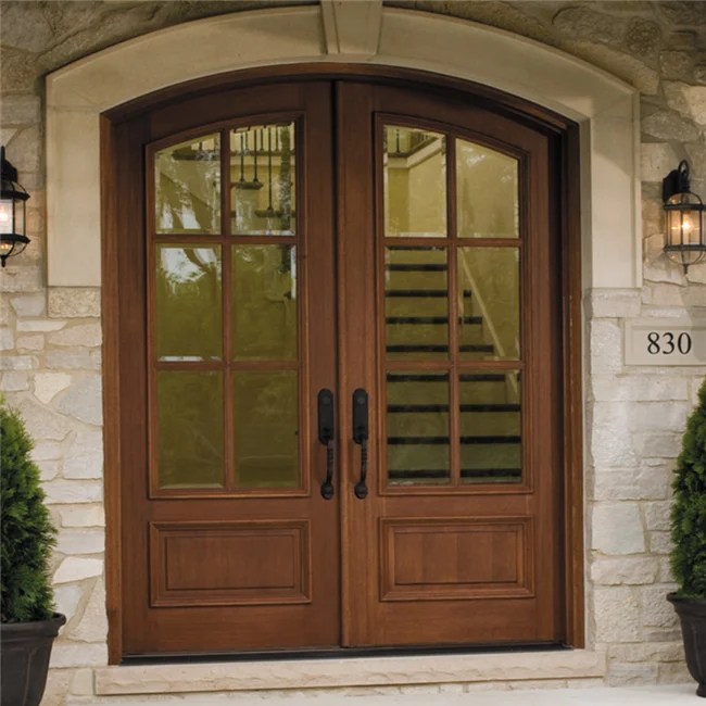 Main Door Solid Wooden Double Door Round Designs Buy Traditional Main Door Mahogany Double Front Doors Solid Wood Entry Door Product On Alibaba Com