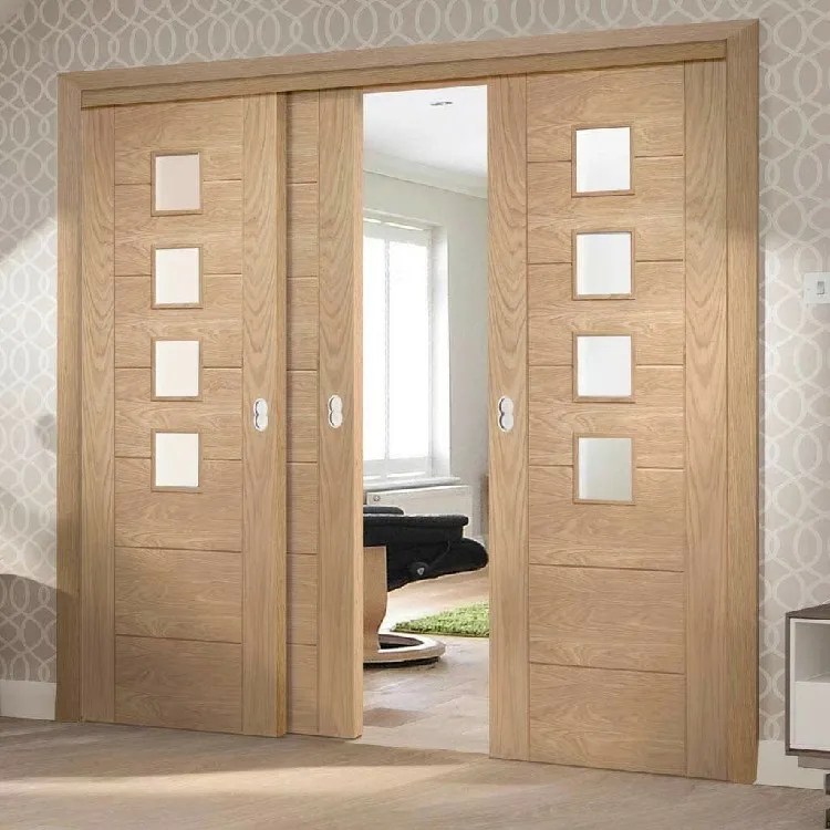Hs Ws7 Modern House Balcony Wooden Doors Design Triple 3 Track Rail Sliding Solid Wood Door Buy Slidin Door Sliding Wood Door Solid Wooden Sliding Door Product On Alibaba Com