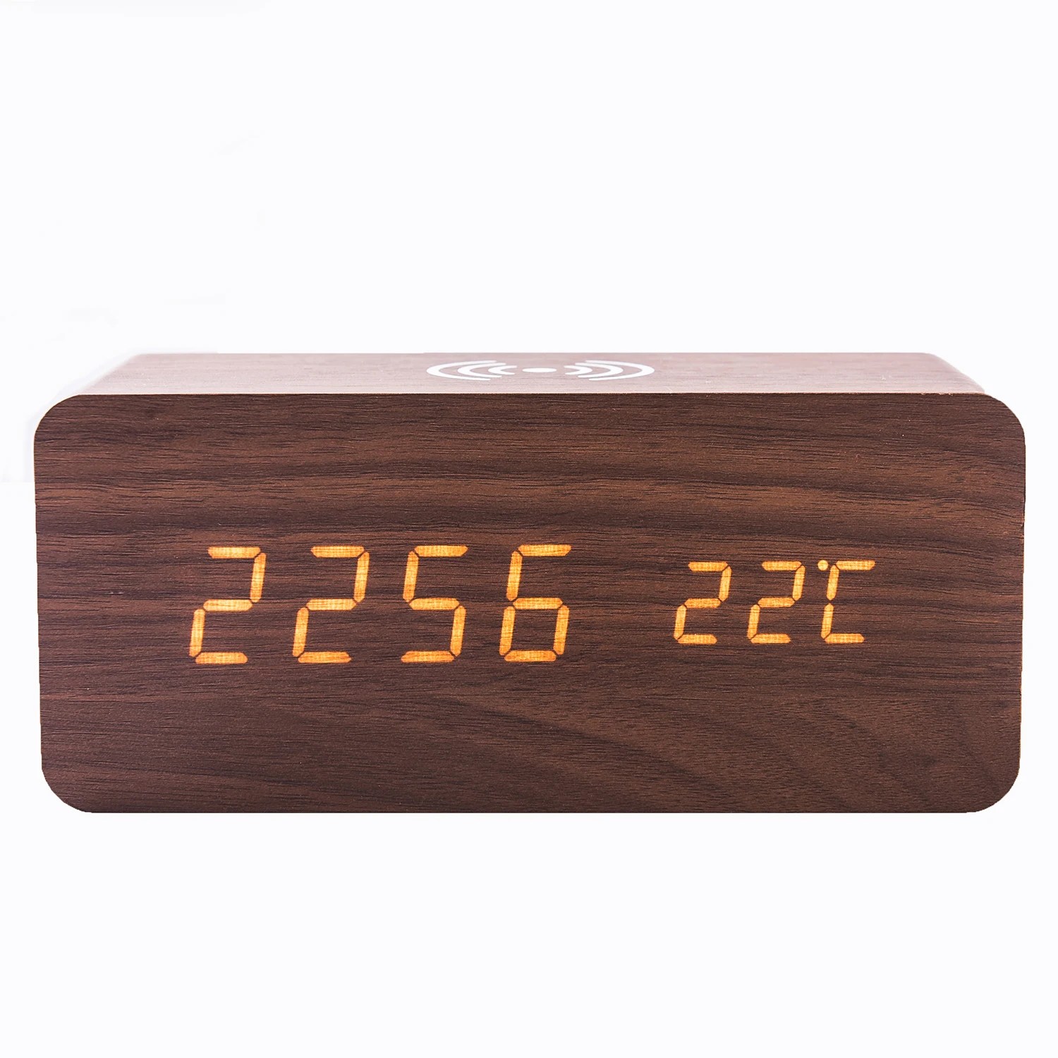 2020 New Design Phone Qi Wireless Charger Wooden Led Alarm Clock Buy Wireless Charger Digital Table Alarm Clock Wooden Alarm Clock Product On Alibaba Com