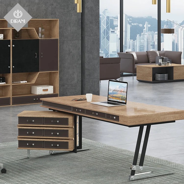 Modern Wooden Latest Office Table Designs Executive Office Desk Movable Drawer Modular Office Furniture Workstation Desk Buy Exclusive Office Furniture Desks Cheap Modern Office Desk Latest Office Table Designs Product On Alibaba Com