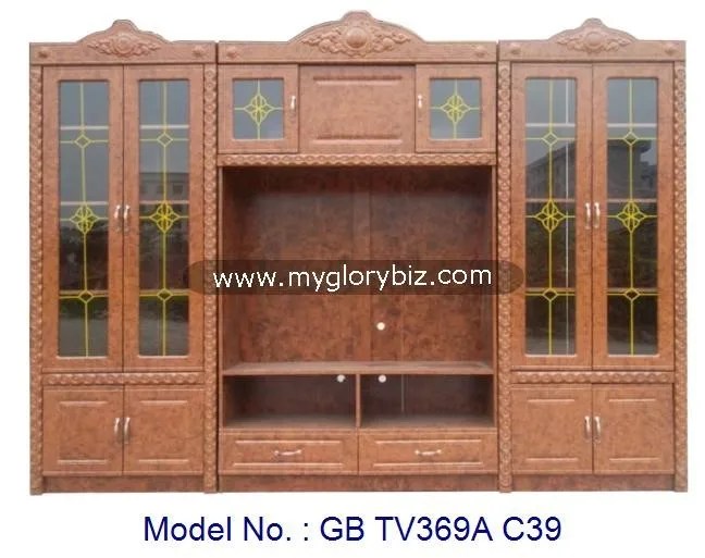 Source Wooden Tv Cabinet With Glass Special Design For Living Room Wooden Tv Cabinet Designs With Showcase Living Room Big Furniture On M Alibaba Com
