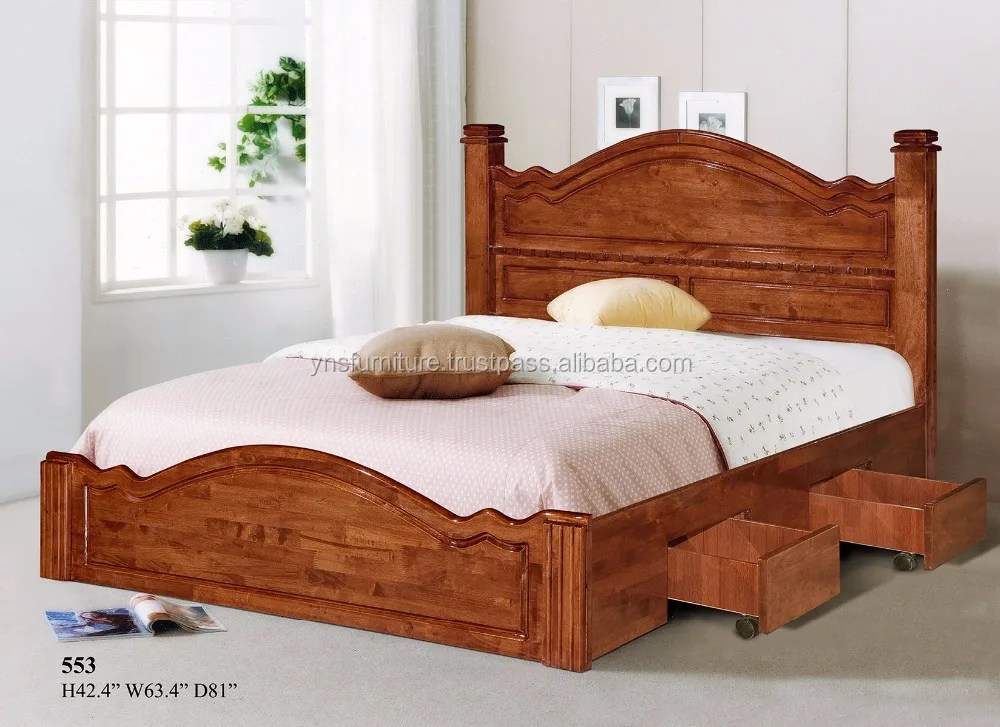 Source Wood Double Bed Designs With Box 553 On M Alibaba Com