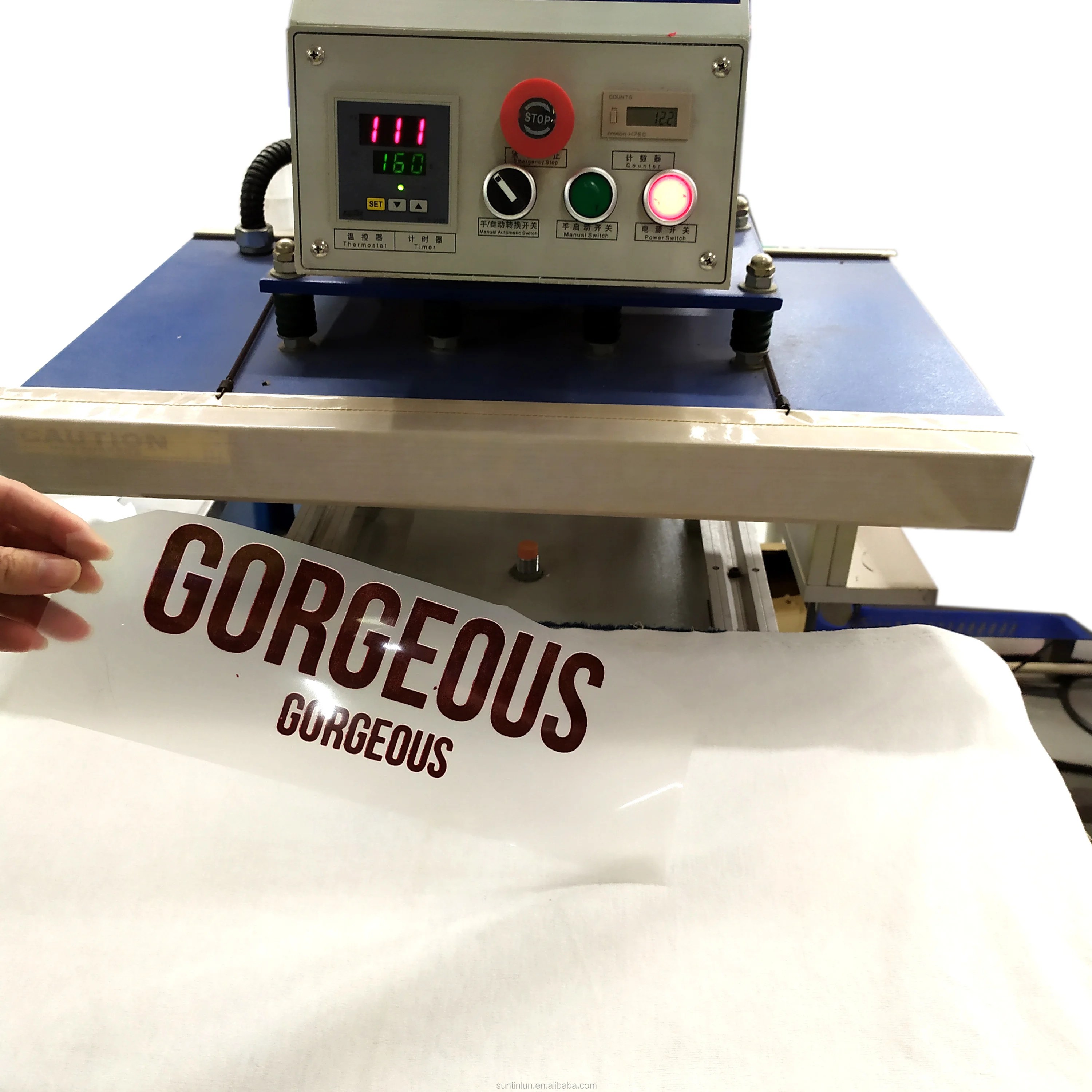 high quality custom designs logo plastisol iron on reflective vinyl