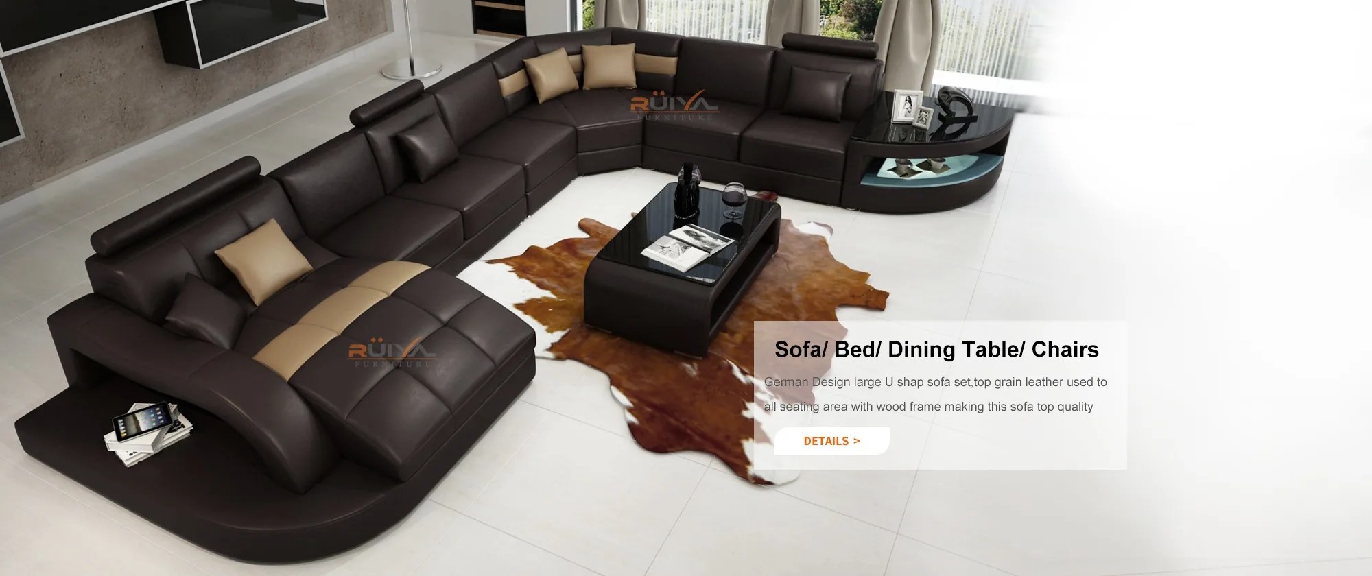 Foshan Ruiya Furniture Co Ltd Leather Sofa Bed