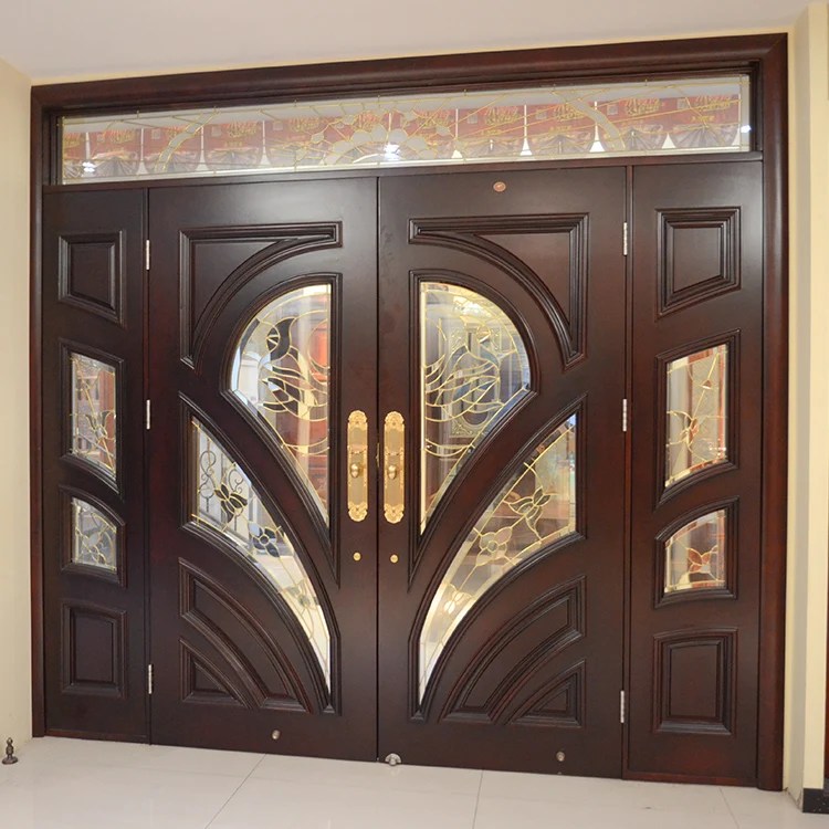 Hs Yh8112 New Models Teak Wood Double Door Design Wooden Door And Window View Wooden Door And Window Hanse Product Details From Foshan Hanse Industrial Co Ltd On Alibaba Com