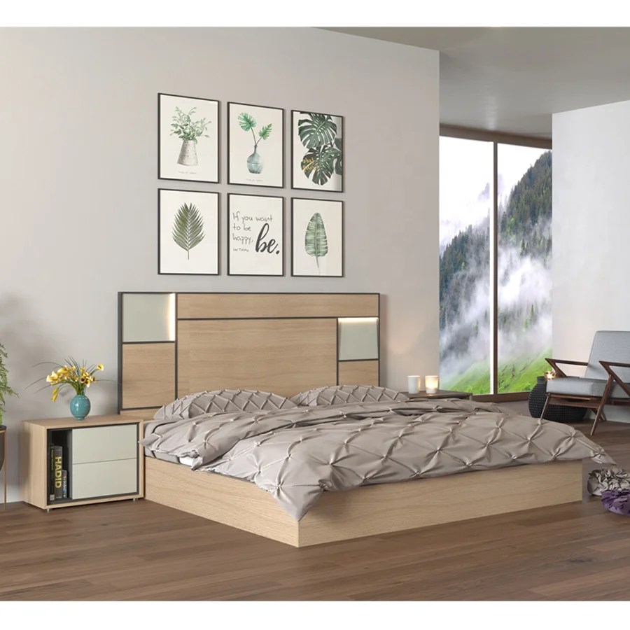 Home Multifunction Bed Furniture Wooden Bed Design With Nightstand Buy Model Furniture Bedroom Wood Bed With Nightstand Hotel Bed Room Set Mdf Double Bed Design New Model Double Bed Design Furniture Product On