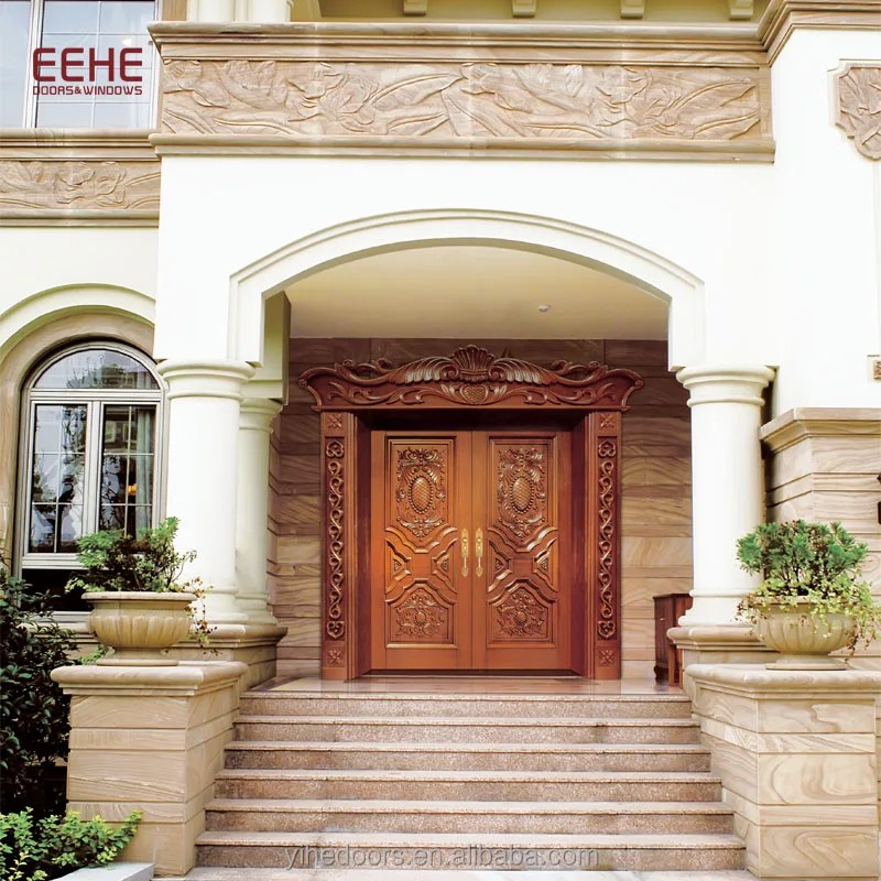 Modern Main Door Design Super Size Wooden Exterior Double Door Buy Wooden Double Doors Exterior Main Door Design Super Size Commercial Exterior Double Door Product On Alibaba Com