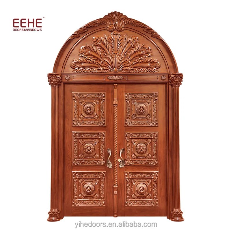 Main Double Door Wooden Design For House Half Round Wooden Entry Doors Guangzhou Buy Main Double Door Wooden Design For House Half Round Wooden Entry Door Wooden Doors Guangzhou Product On Alibaba Com