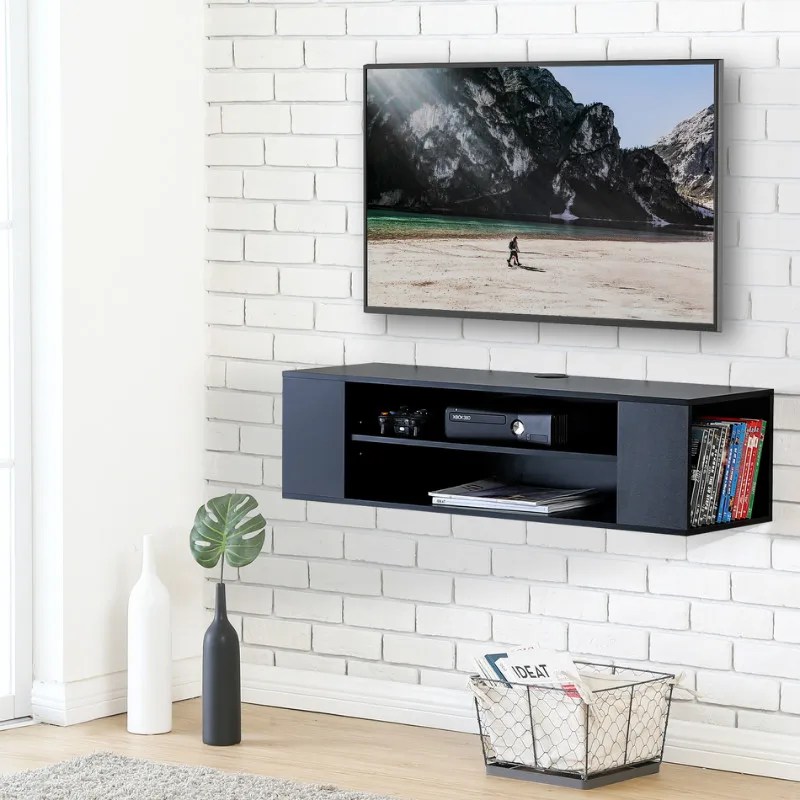 Latest Design Led Tv Wall Cabinet Tv Floating Wall Mountable Unit Wooden Wall Hanging Tv Stand With Bookcase Buy Wall Tv Stand Wood Tv Stand Table New Model Tv Stand Product On Alibaba Com