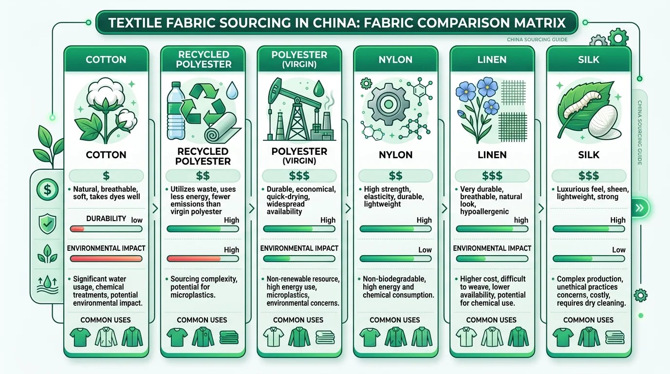 Textile Fabric Sourcing China 2026 Compare 7 Fabrics Accio 