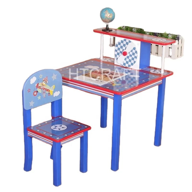 Lovely Plane Design Rectangle Wooden Table For Kids Easy Assembly Kids Study Table Design For Wholesale Buy Table For Kids Kids Study Table Design Kids Pencil Table And Chairs Product On Alibaba Com