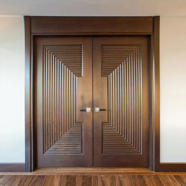 Hs Bs0018 Exterior Main Entrance Villa Security Double Leaf Composite Solid Wooden Swing Door Design Buy Double Door Leaf Design Door Double Leaf Composite Wooden Door Double Leaf Double Swing Door Product On Alibaba Com