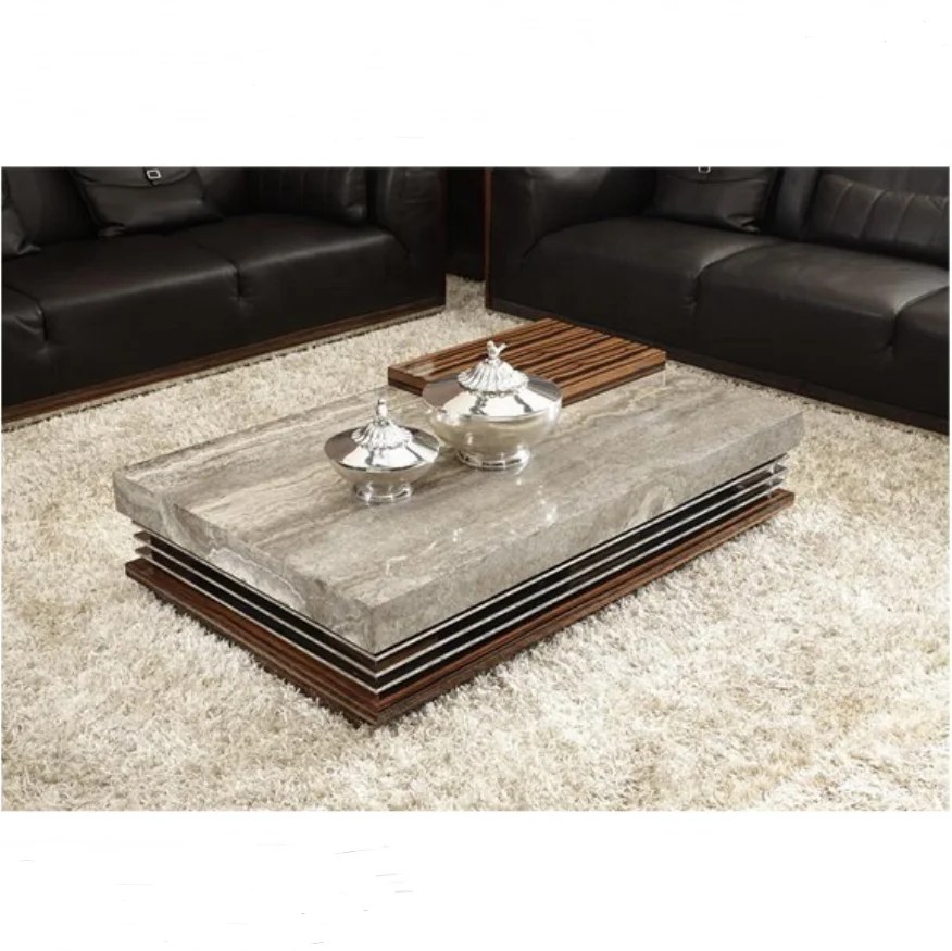 Living Room Luxury Natural Stone Travertine Marble Top Center Table Wooden Base Coffee Table View Travertine Stone Coffee Table Turri Product Details From Foshan Turri Furniture Co Ltd On Alibaba Com
